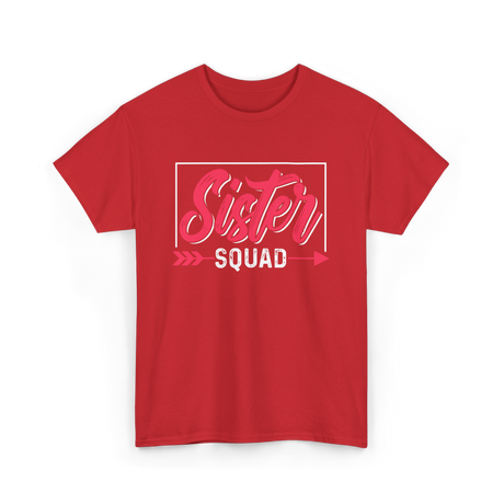 Sister Squad Friendship Sisters T-Shirt - Red