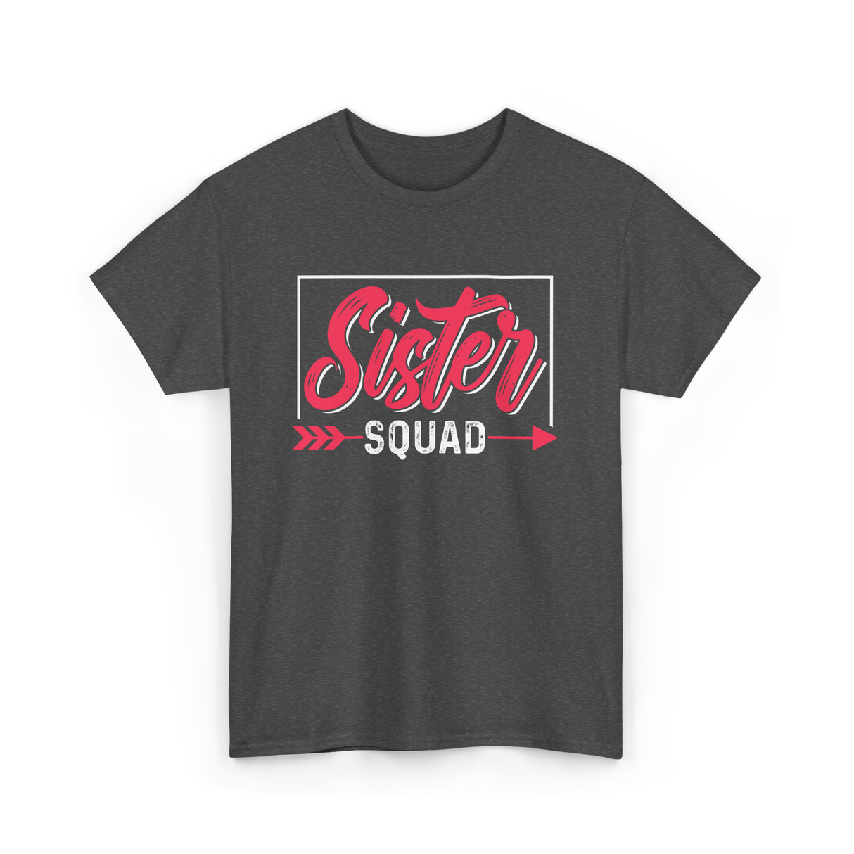 Sister Squad Friendship Sisters T-Shirt - Dark Heather