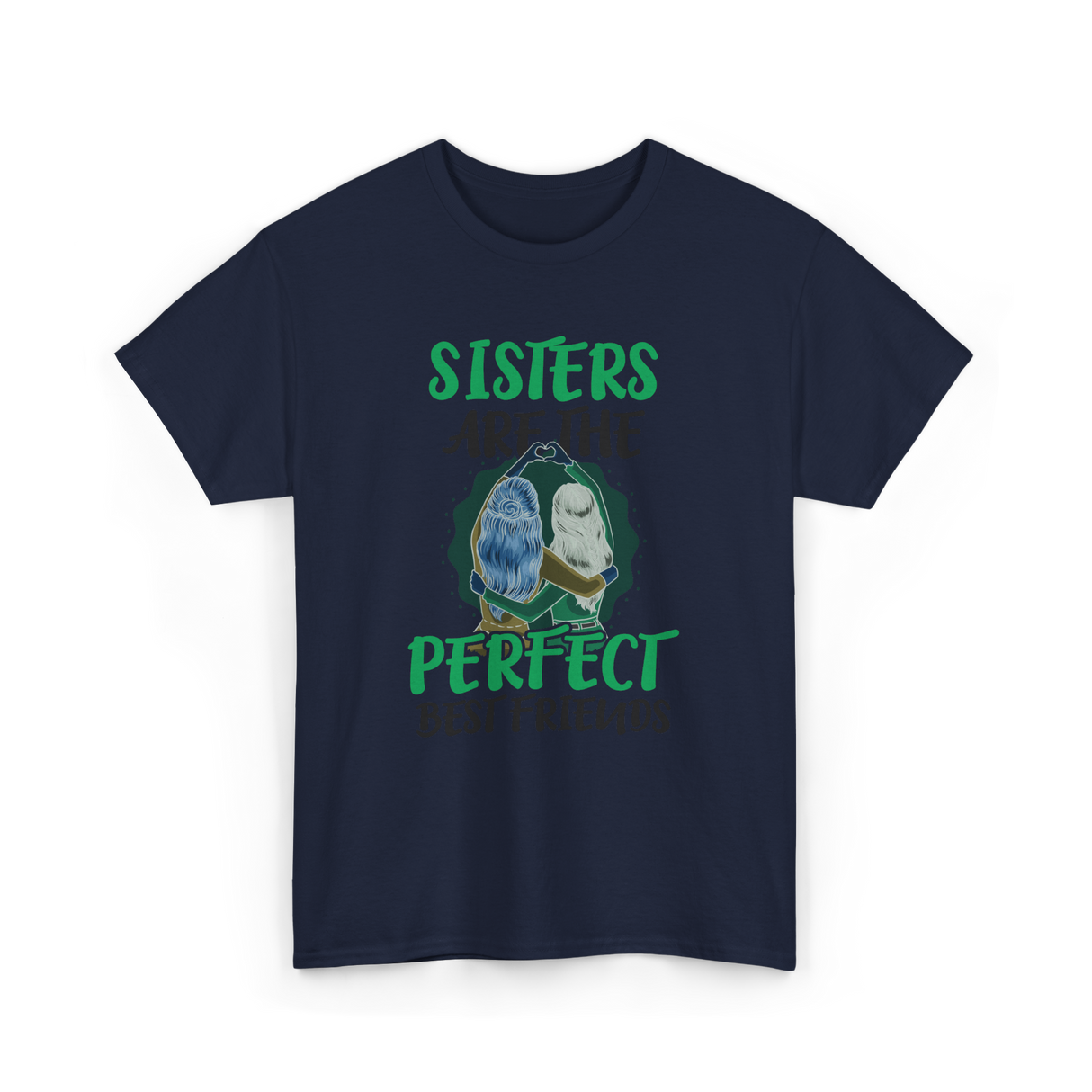 Sisters Perfect Friendship T-Shirt - Navy