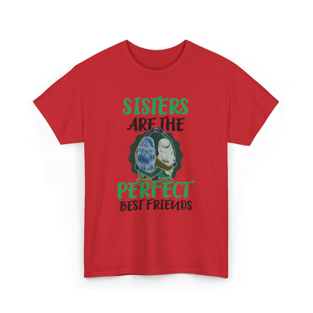 Sisters Perfect Friendship T-Shirt - Red