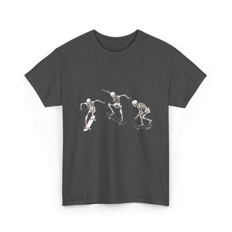 Skateboarding Skeletons Skeleton Skater T-Shirt - Dark Heather