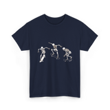 Skateboarding Skeletons Skeleton Skater T-Shirt - Navy