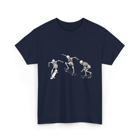 Skateboarding Skeletons Skeleton Skater T-Shirt - Navy