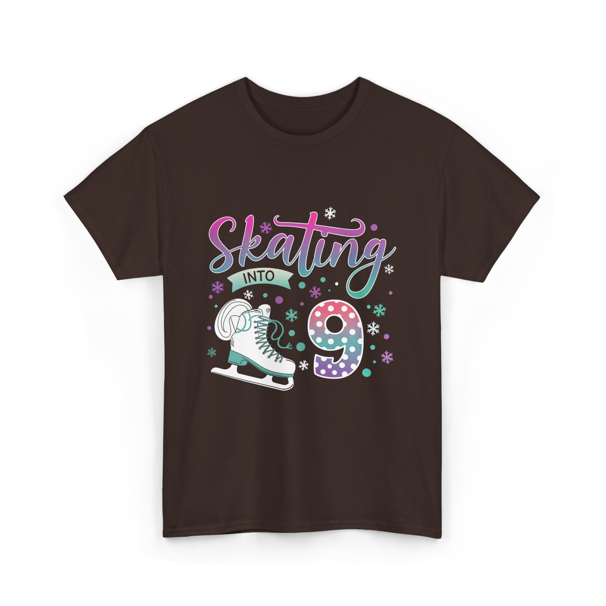 Skating Into 9 Skating T-Shirt - Dark Chocolate