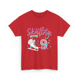 Skating Into 9 Skating T-Shirt - Red