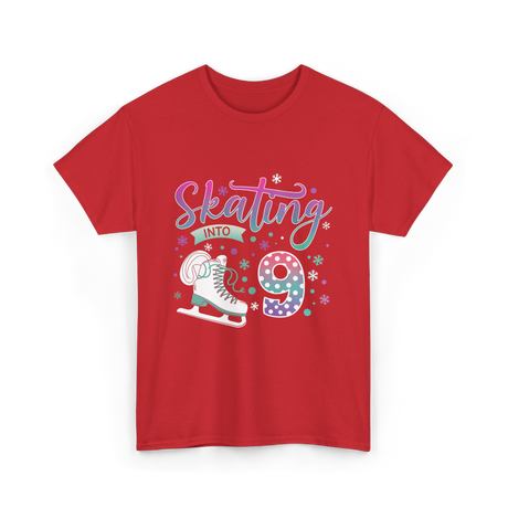 Skating Into 9 Skating T-Shirt - Red