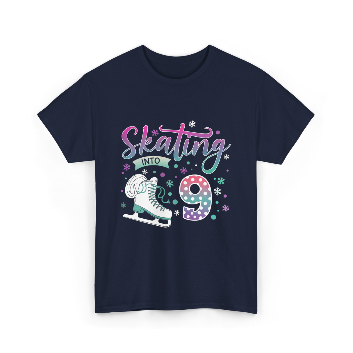 Skating Into 9 Skating T-Shirt - Navy