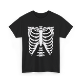 Skeleton Anatomy Rib Cage T-Shirt - Black