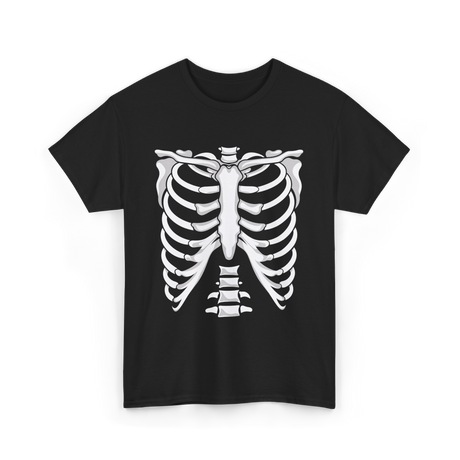 Skeleton Anatomy Rib Cage T-Shirt - Black