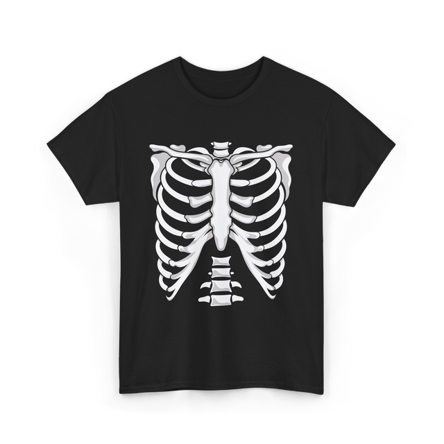 Skeleton Anatomy Rib Cage T-Shirt - Black