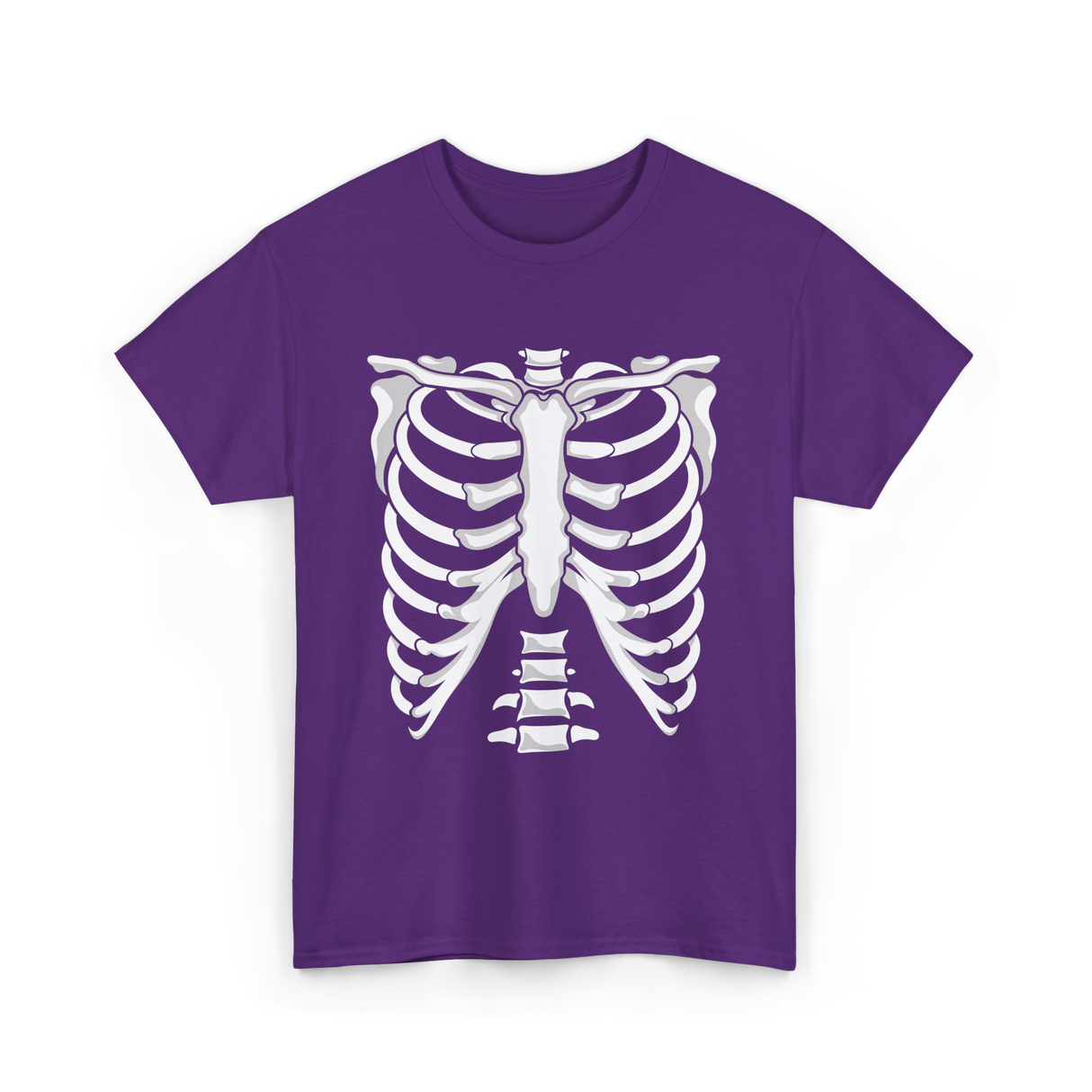 Skeleton Anatomy Rib Cage T-Shirt - Purple