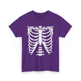 Skeleton Anatomy Rib Cage T-Shirt - Purple