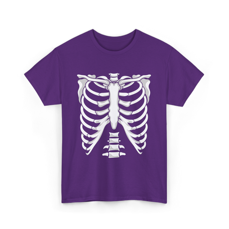 Skeleton Anatomy Rib Cage T-Shirt - Purple