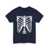 Skeleton Anatomy Rib Cage T-Shirt - Navy