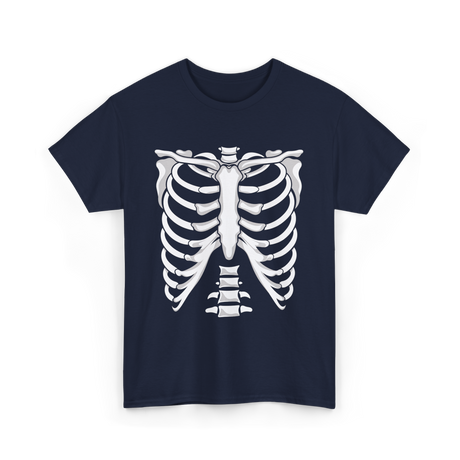 Skeleton Anatomy Rib Cage T-Shirt - Navy