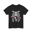 Skeleton Baby Love Maternity T-Shirt - Black