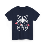 Skeleton Baby Love Maternity T-Shirt - Navy