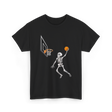 Skeleton Basketball Player Halloween T-Shirt - Black