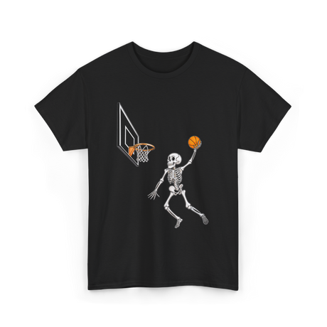 Skeleton Basketball Player Halloween T-Shirt - Black