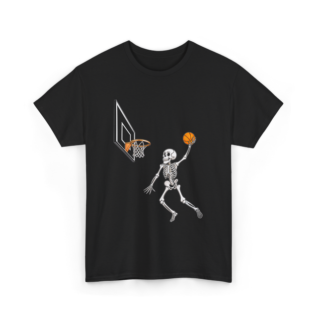 Skeleton Basketball Player Halloween T-Shirt - Black