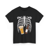 Skeleton Beer Belly Skeleton T-Shirt - Black