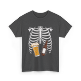 Skeleton Beer Belly Skeleton T-Shirt - Dark Heather