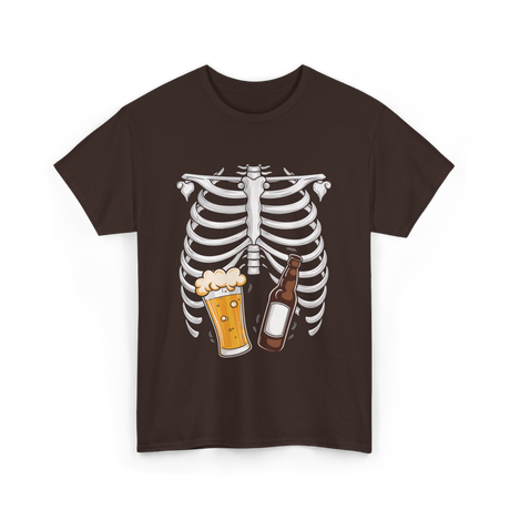 Skeleton Beer Belly Skeleton T-Shirt - Dark Chocolate