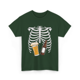 Skeleton Beer Belly Skeleton T-Shirt - Forest Green