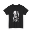 Skeleton Gamer Gaming Kids T-Shirt - Black