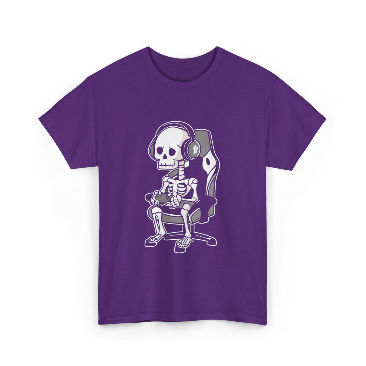 Skeleton Gamer Gaming Kids T-Shirt - Purple