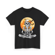 Skeleton Gamer Halloween Gaming T-Shirt - Black