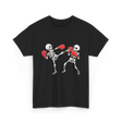 Skeleton Kickboxing Fighters Kickboxing T-Shirt - Black