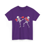 Skeleton Kickboxing Fighters Kickboxing T-Shirt - Purple