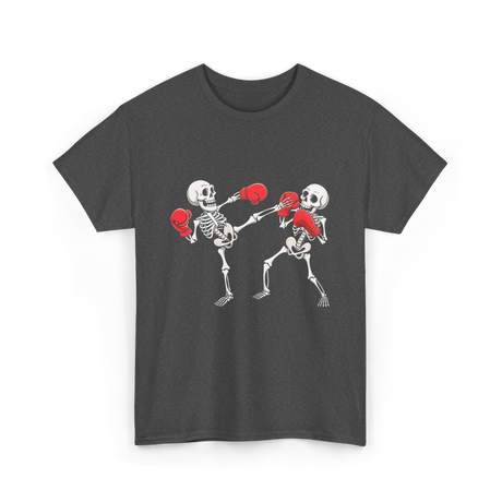 Skeleton Kickboxing Fighters Kickboxing T-Shirt - Dark Heather