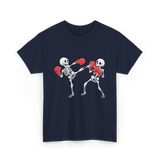 Skeleton Kickboxing Fighters Kickboxing T-Shirt - Navy