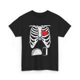 Skeleton Love Taco Beer T-Shirt - Black