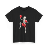 Skeleton Muay Thai Fighter Kickboxing T-Shirt - Black