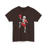 Skeleton Muay Thai Fighter Kickboxing T-Shirt - Dark Chocolate