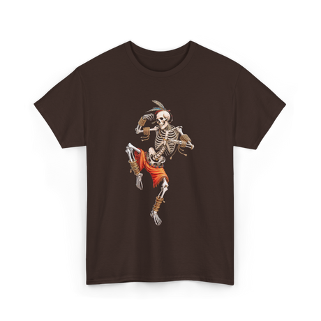 Skeleton Muay Thai Skeleton Martial Arts T-Shirt - Dark Chocolate