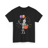 Skeleton Party Halloween T-Shirt - Black