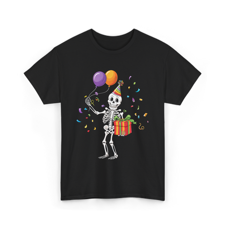 Skeleton Party Halloween T-Shirt - Black