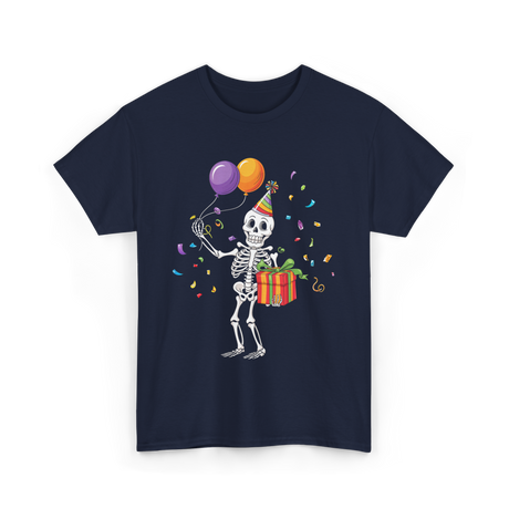 Skeleton Party Halloween T-Shirt - Navy