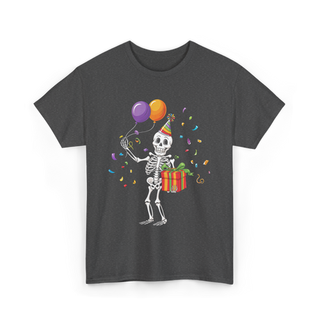 Skeleton Party Halloween T-Shirt - Dark Heather