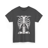 Skeleton Rib Cage Skeleton Illustration T-Shirt - Dark Heather