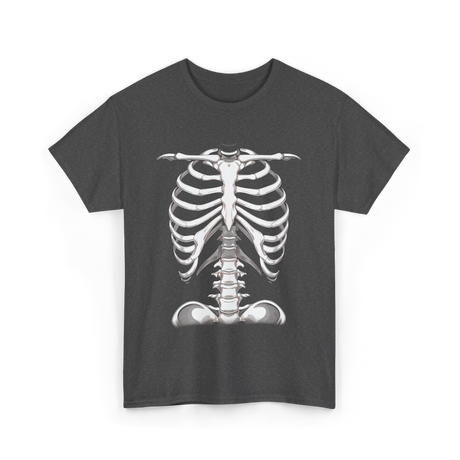 Skeleton Rib Cage Skeleton Illustration T-Shirt - Dark Heather