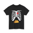 Skeleton Taco Belly Taco T-Shirt - Black