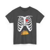 Skeleton Taco Belly Taco T-Shirt - Dark Heather