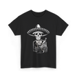 Skeleton Tequila Mexico Dia De Los Muertos T-Shirt - Black