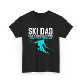 Ski Dad Skiing Dad T-Shirt - Black