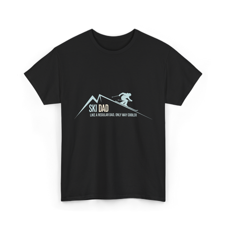 Ski Dad Skiing Dad T-Shirt - Black